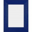 Solid Wood Scratched Grain Picture Frame Blue